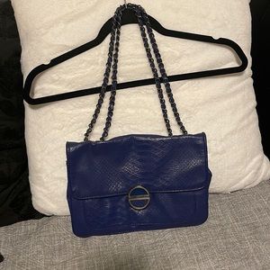 Very cute Kirna Zabete blue handbag purse.